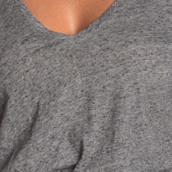 Madewell V-Neck Short Sleeve T-Shirt XXS in Heather Pewter - Picture 4 of 12